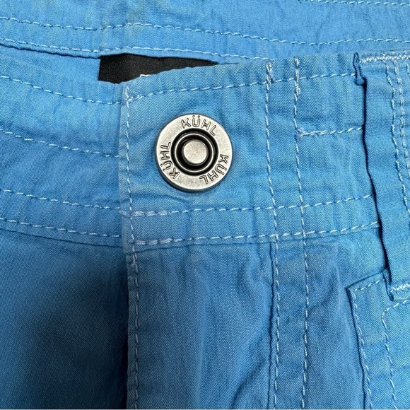 Kuhl Kontra Hiking Short Lightweight Blue Button Back Pockets Womens Size 28 - Picture 3 of 12